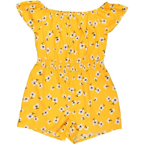 New Look Virágos sárga playsuit (140) lány