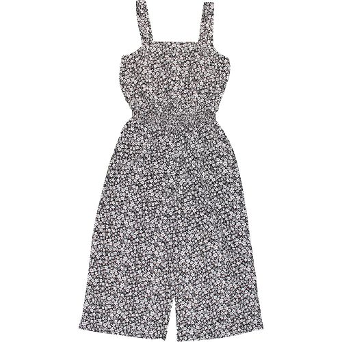 New Look Virágos fekete jumpsuit (152) lány