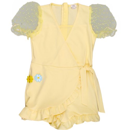 River Island Fodros sárga playsuit (128) kislány