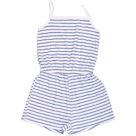 F&F Csíkos frottír playsuit (122) kislány