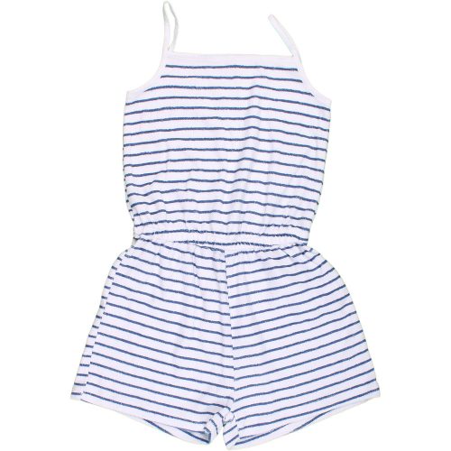 F&F Csíkos frottír playsuit (122) kislány