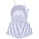 F&F Csíkos frottír playsuit (122) kislány