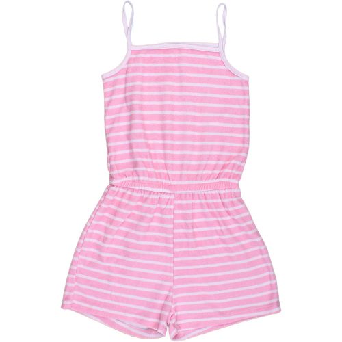 F&F Csíkos frottír playsuit (122) kislány