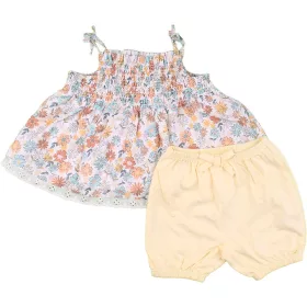 Virágos-sárga szett (62) baba