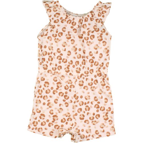 TU Mintás bézs playsuit (98) kislány