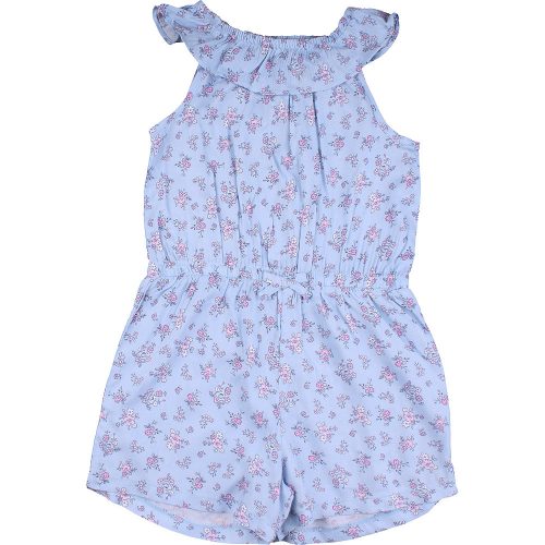 George Virágos kék playsuit  (116) kislány