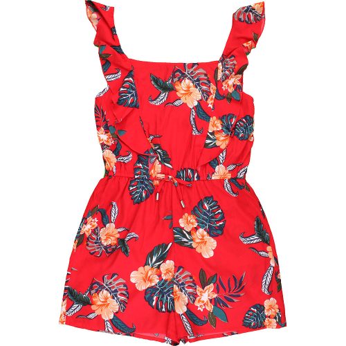 Primark Virágos piros playsuit (152) lány