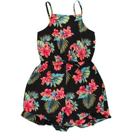 Primark Virágos fekete playsuit (140) lány