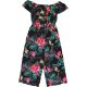 New Look Virágos fekete jumpsuit (140) lány