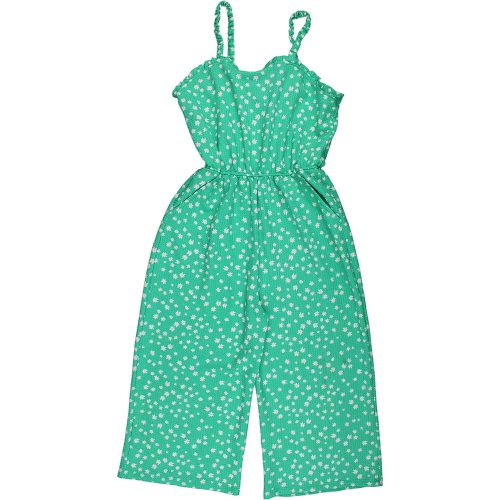 Primark Virágos zöld jumpsuit (152) lány