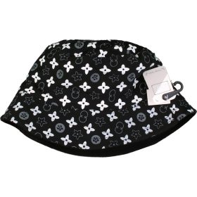 Mintás fekete sapka (3-6 év) uniszex