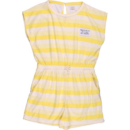 F&F Sárgacsíkos frottír playsuit (158) tini lány