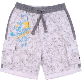 Rebel Koponyás fehér fürdőnadrág (122) kisfiú