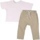 Fehér-khaki szett (80) baba