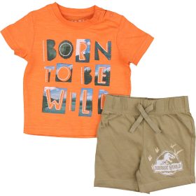 Narancs-khaki szett (68) baba