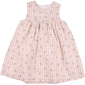 George Virágos kockás ruha (86) baba