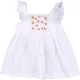 F&F Hímzett fehér ruha (62) baba