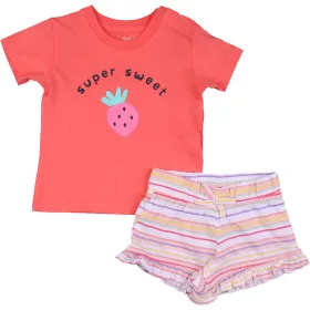 Korall-csíkos szett (62) baba