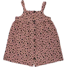 F&F Mintás drapp ruha (122) kislány