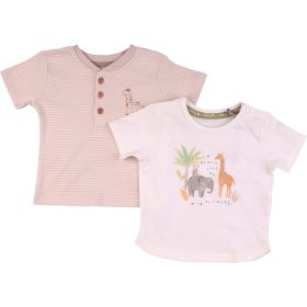Állatos-csíkos póló szett (62) baba