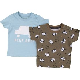 Pandás-kék póló szett (62) baba