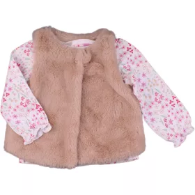 Virágos-bézs szett (68) baba