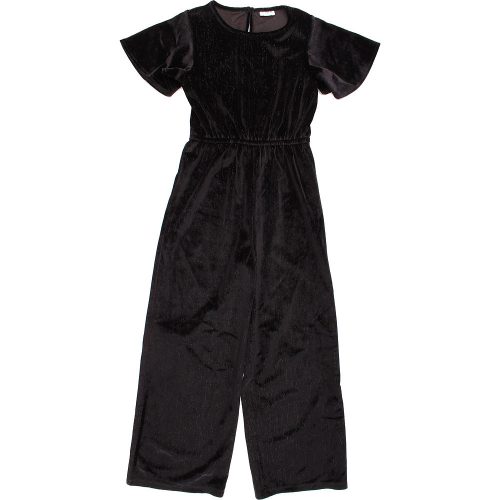 F&F Csillogó fekete jumpsuit (134) lány