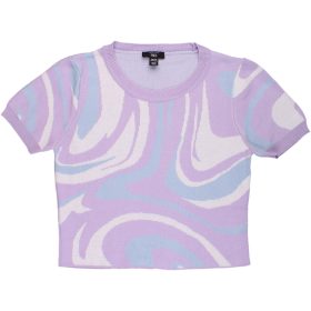 New Look Mintás lila pulóver (170) tini lány