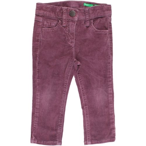 Benetton Lila skinny kord nadrág (74) baba