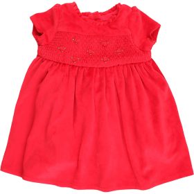 Mothercare Piros bársony ruha (62) baba