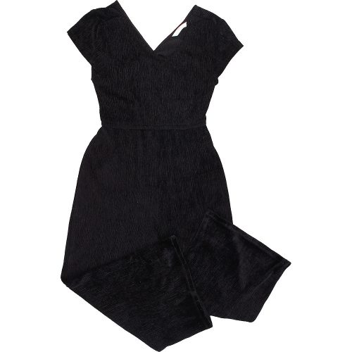 Marks&Spencer Fekete bársony jumpsuit (140) lány