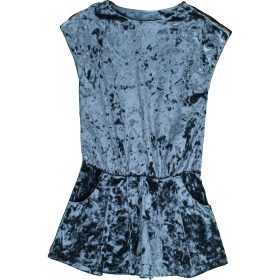 Next Kék bársony playsuit (98) kislány