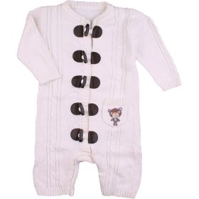 St Bernard Törtfehér kötött rugdalózó (74) baba