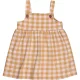 F&F Mustárkockás ruha (98) kislány