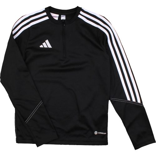 Adidas Fekete sportfelső (140) fiú