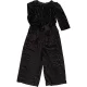 St Bernard Csillagos fekete bársony jumpsuit (122) kislány
