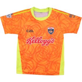 Mintás narancs sportfelső (128-134) fiú