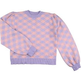 F&F Kockás pulóver (146) lány