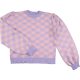 F&F Kockás pulóver (146) lány