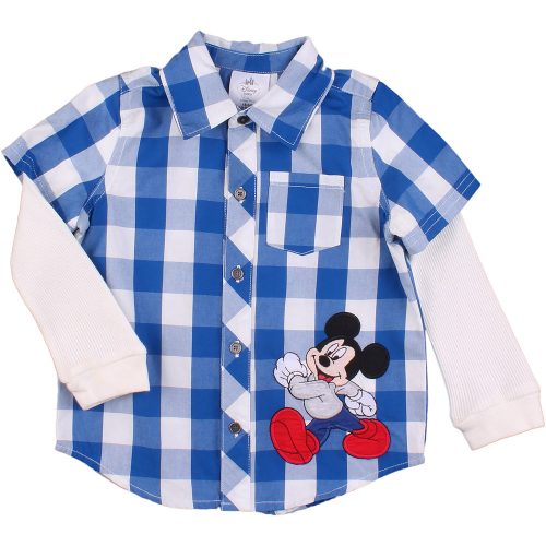 Disney Mickey kockás ing (92) kisfiú