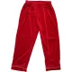Piros bársony pizsamanadrág (122) kislány