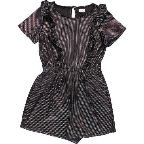 F&F Csillogó bársony playsuit (140) lány