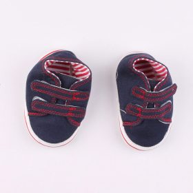 Piroscérnás sötétkék kocsicipő  baba