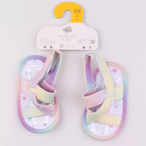 Primark Csillámos színes babaszandál (19) baba