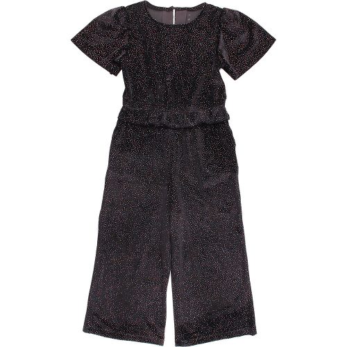 F&F Csillogó bársony jumpsuit (128) kislány