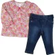 Virágos-farmerkék szett (74) baba
