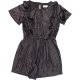 F&F Fekete bársony playsuit (116) kislány