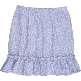 Virágos kék szoknya (152-158) tini lány