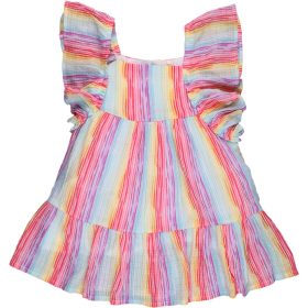 George Színescsíkos ruha (92) kislány