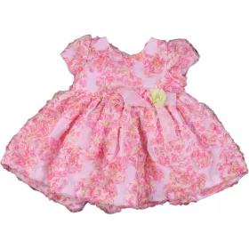 Szalagvirágos ruha (62) baba